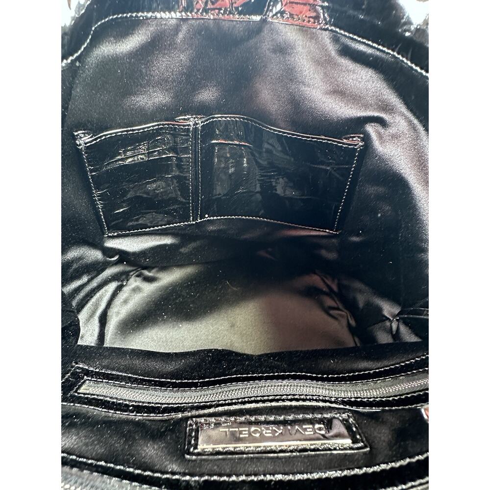 Devi Kroell Black Python Leather Bucket Shoulder … - image 8